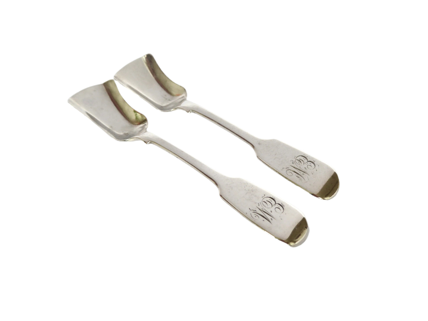 Irish Silver Salt Spoons 1876