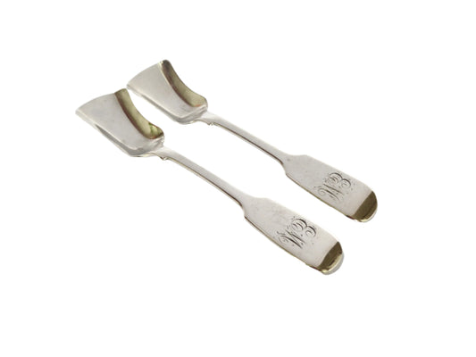 Irish Silver Salt Spoons 1876