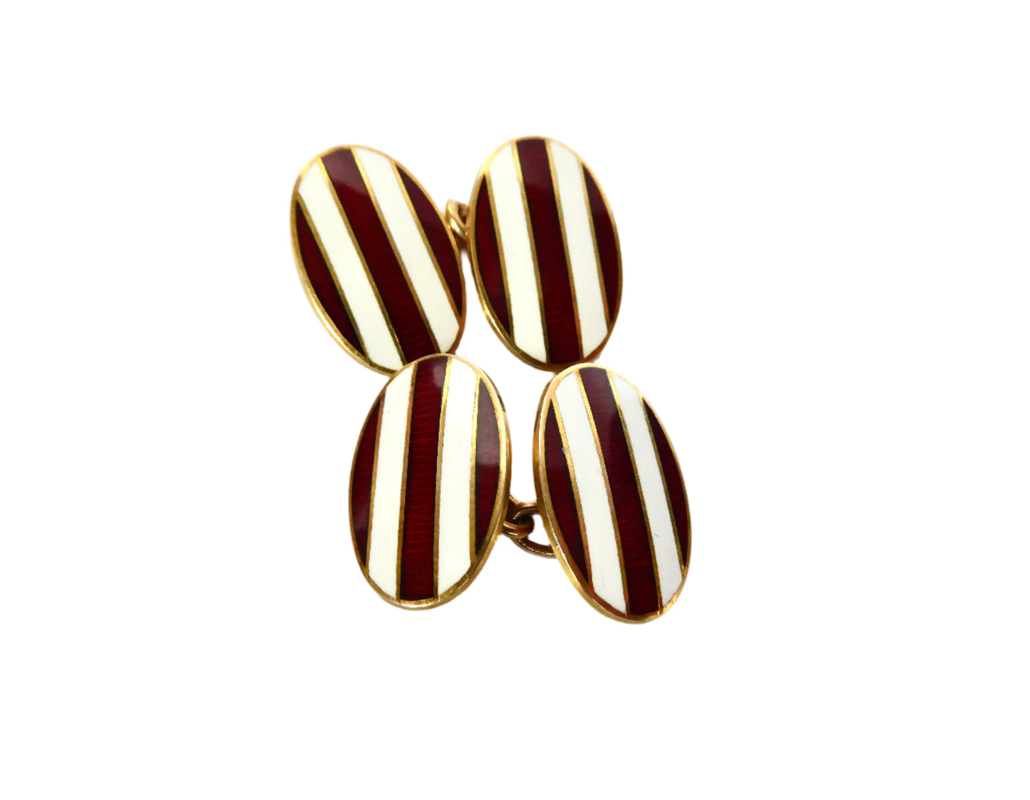 Gold and Enamel Cufflinks