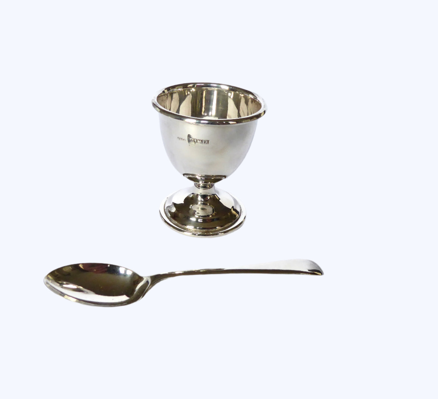 Silver Egg Cup & Spoon