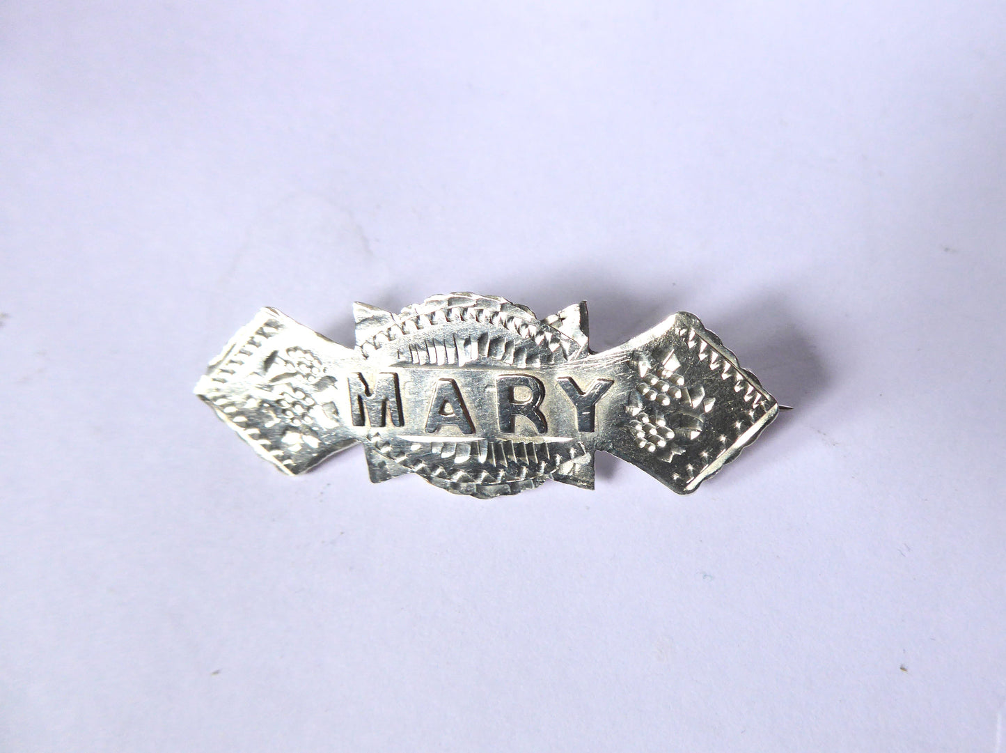 Silver ' Mary ' Brooch