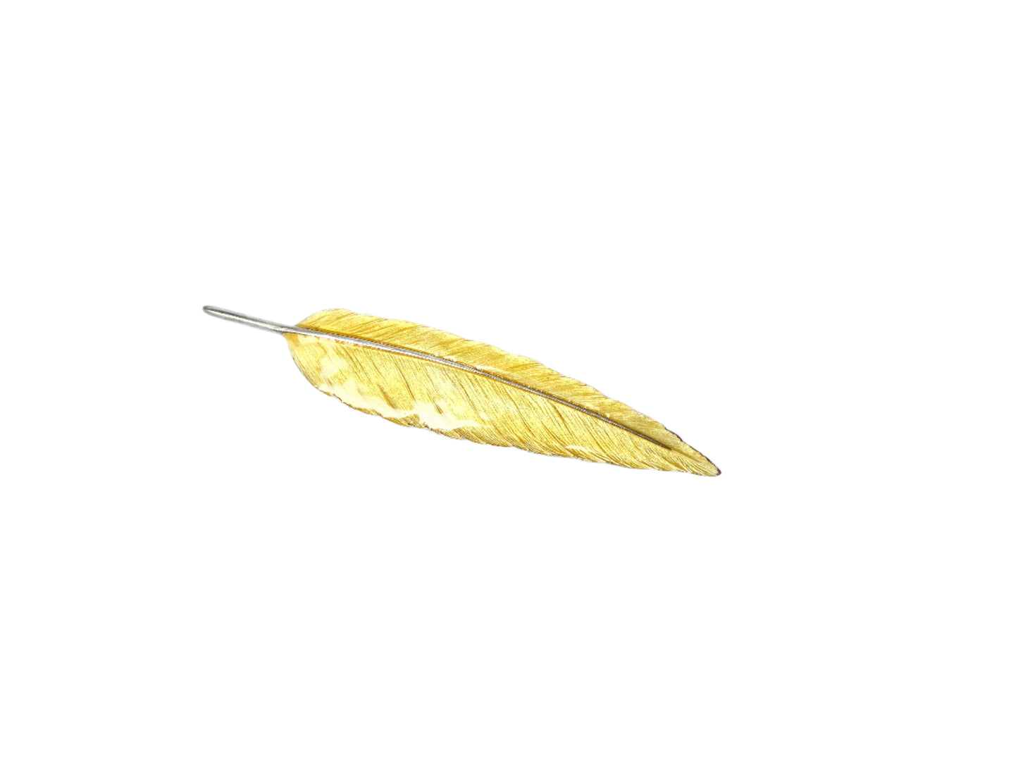 Silver Feather Brooch