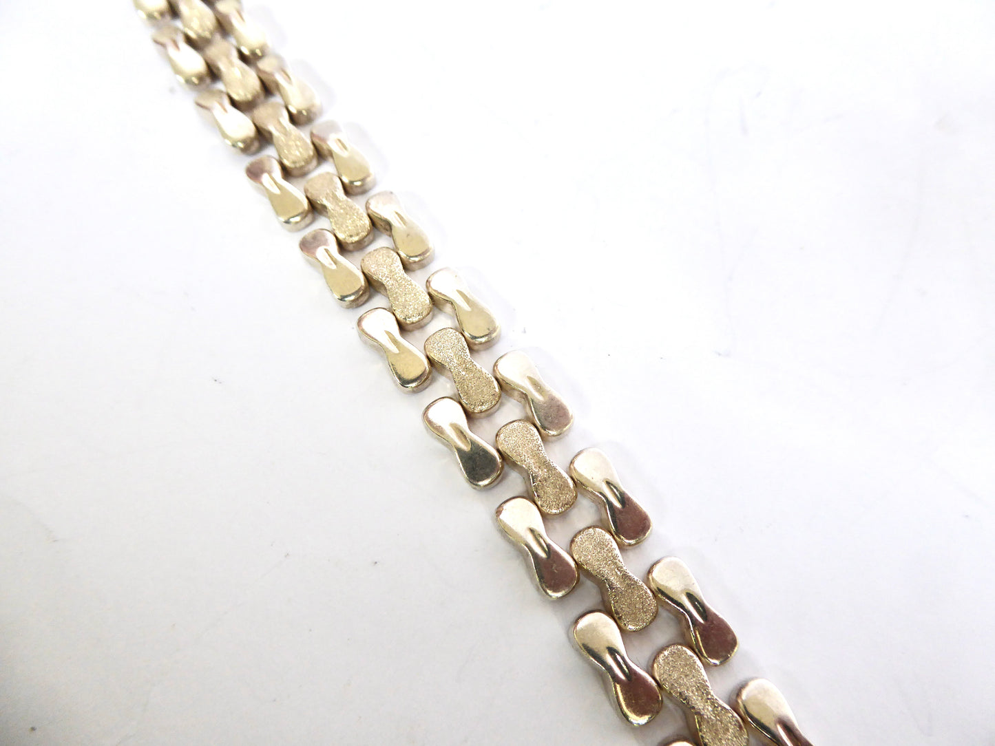 Fancy Link Silver Bracelet