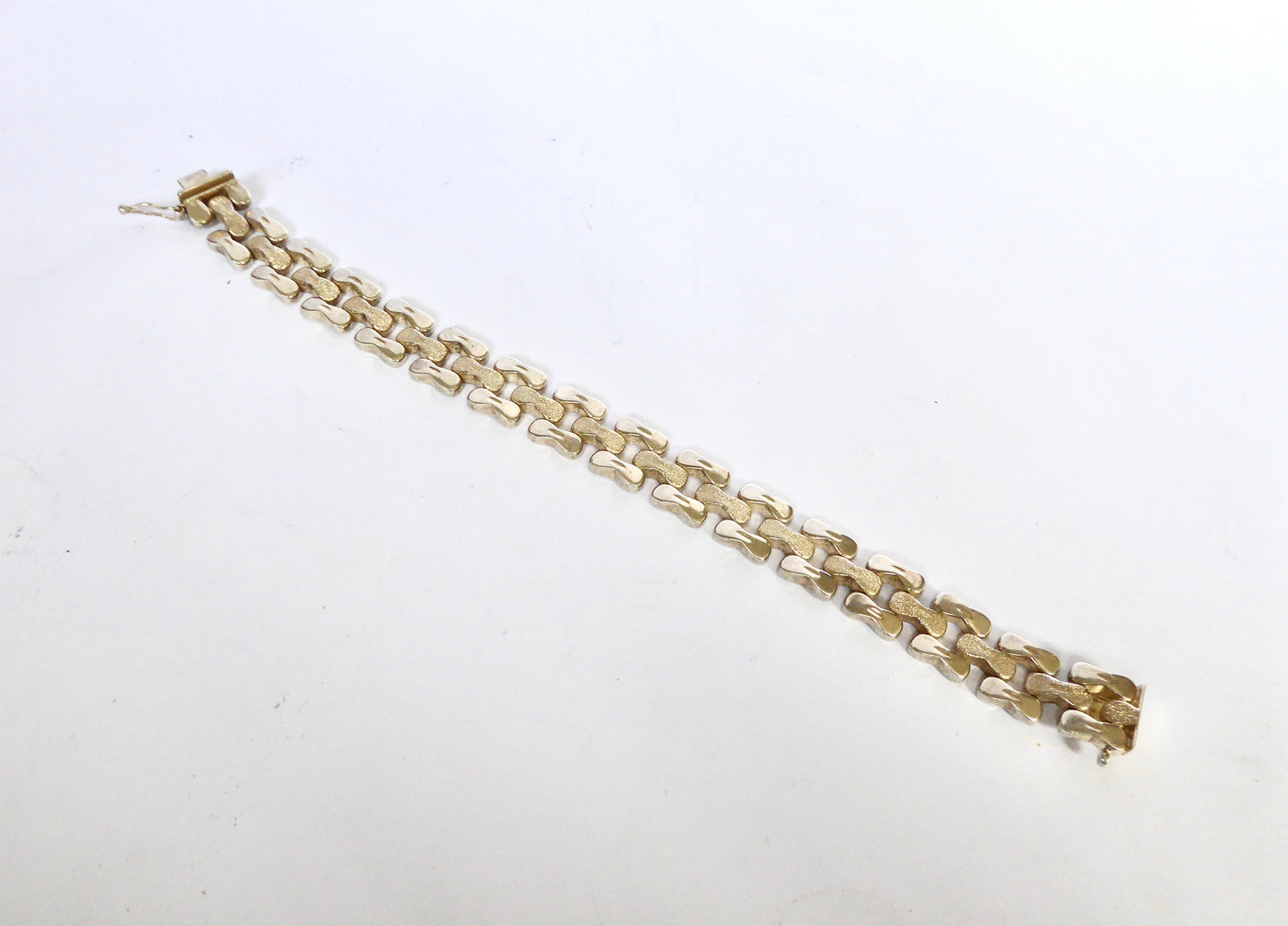 Fancy Link Silver Bracelet