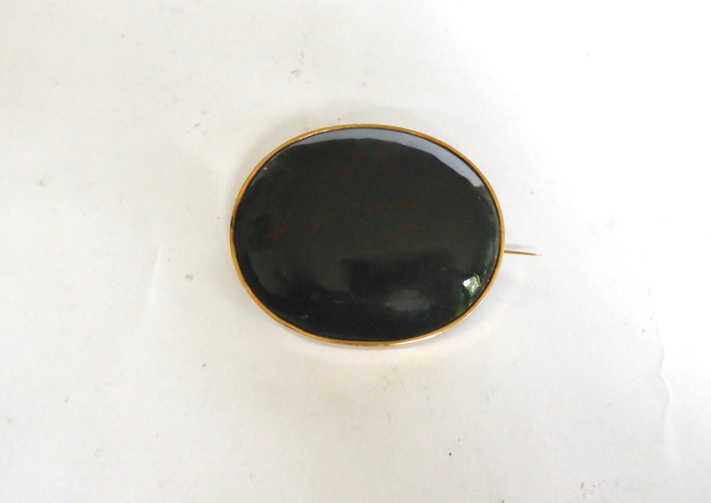 Antique Bloodstone Brooch