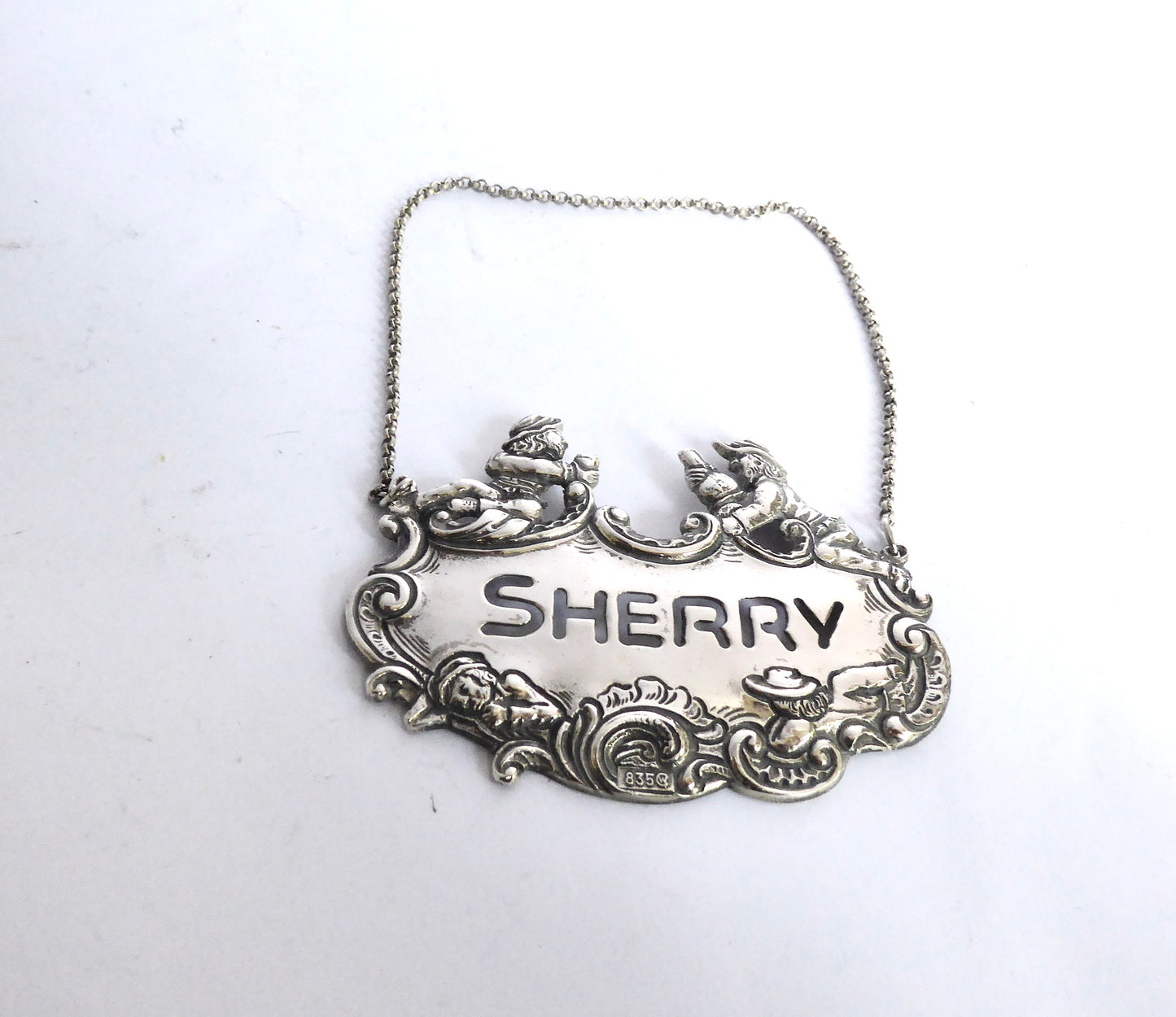 German Silver Sherry Label