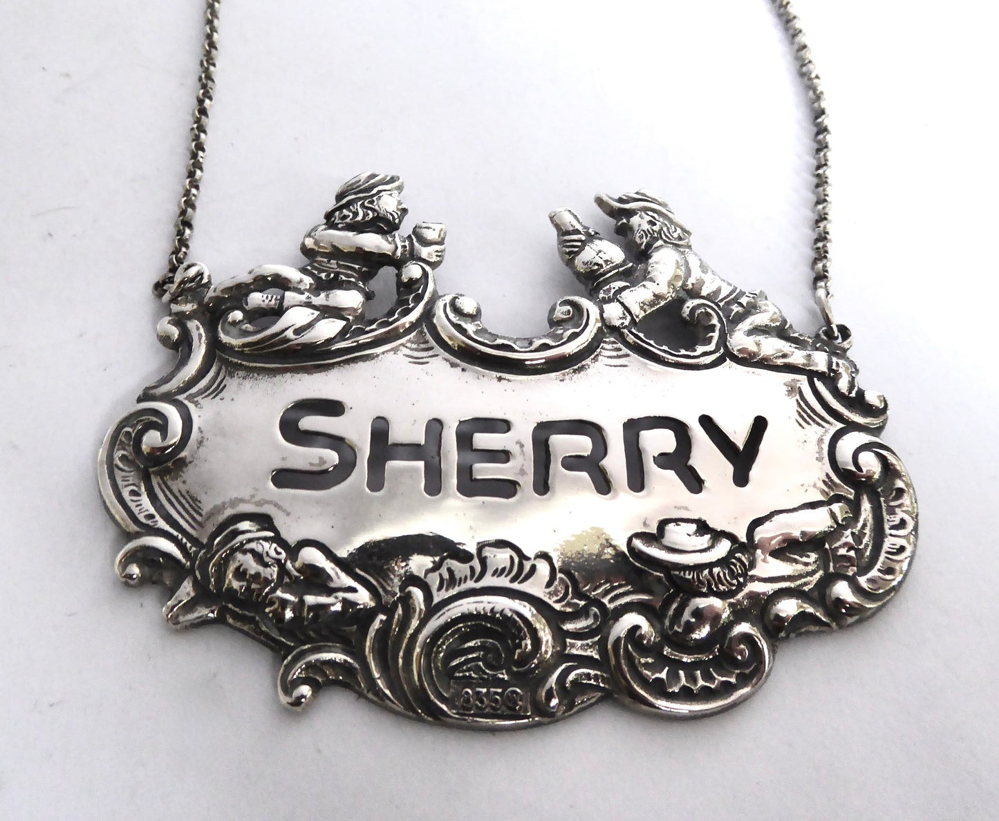 German Silver Sherry Label