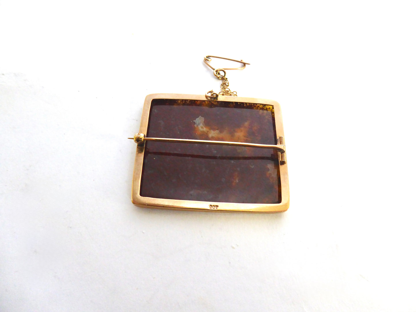 Antique Agate Brooch C. 1880