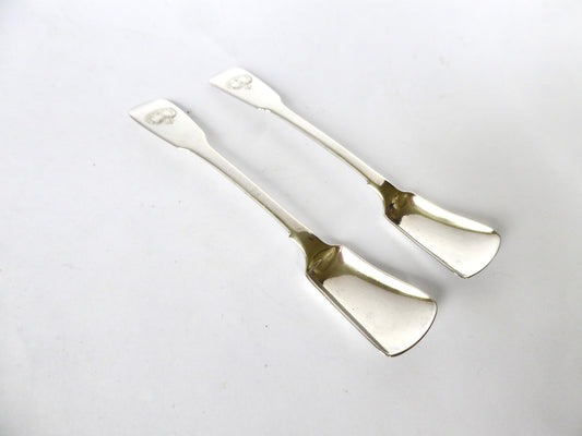 Dublin Silver Salt Spoons 1831