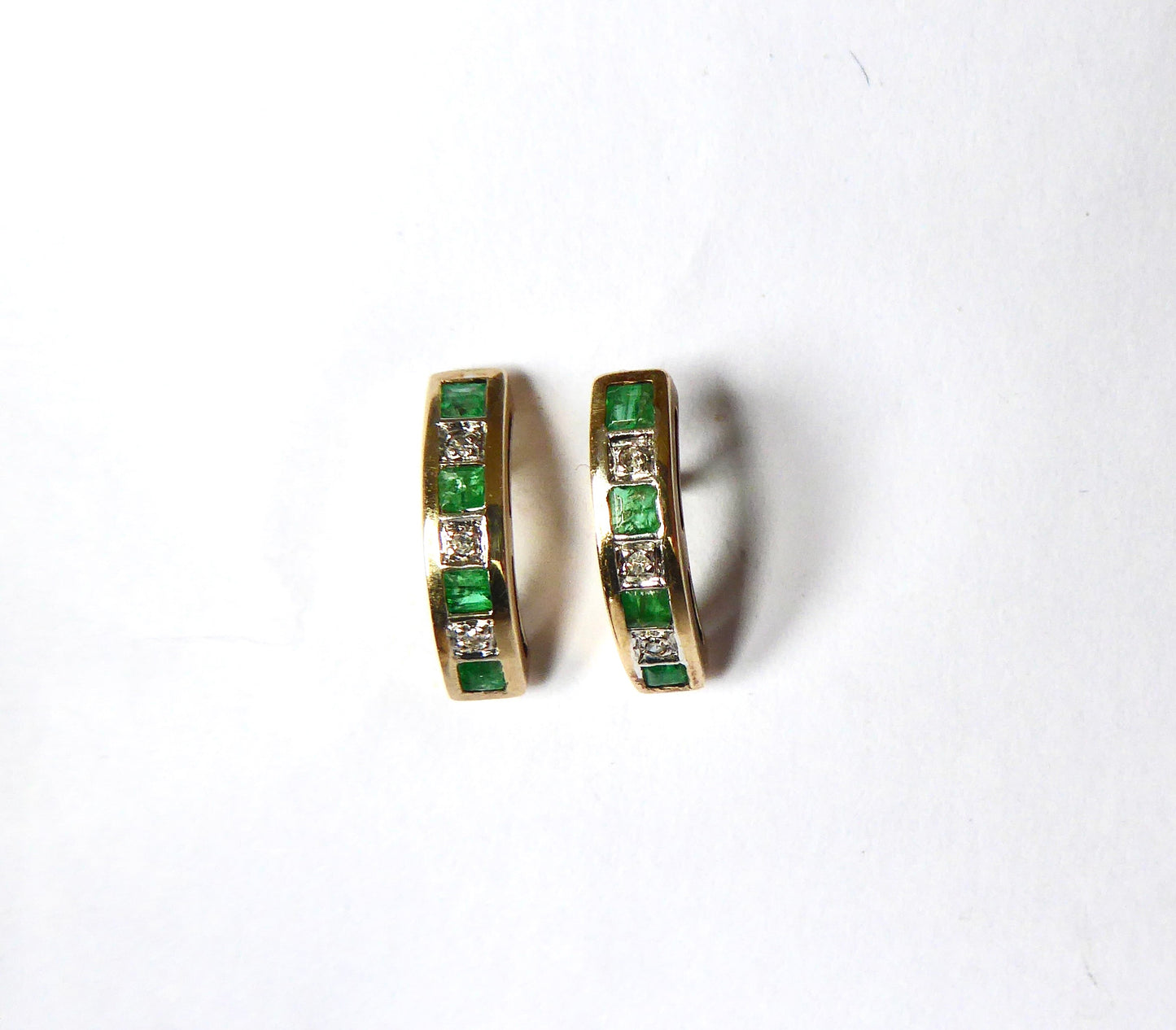 Emerald & Diamond Earrings