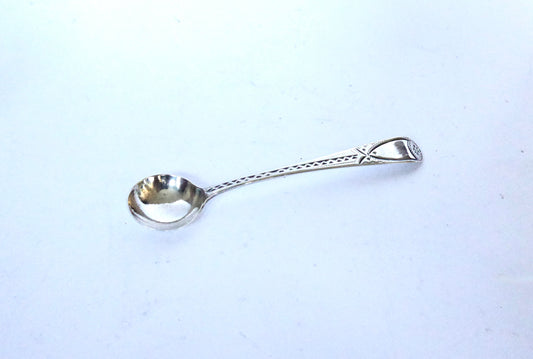 Bright Cut Salt Spoon 1801