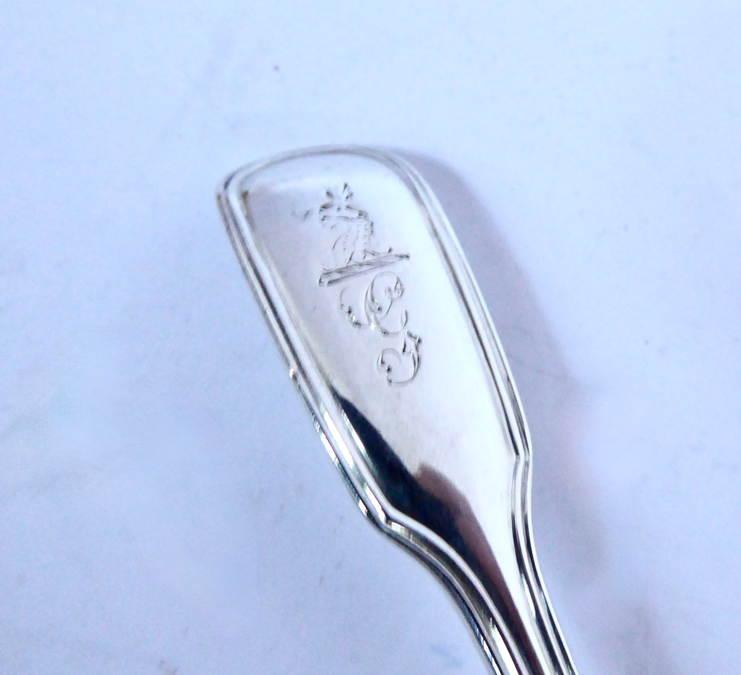 Fiddle & Thread Mustard Spoon 1836