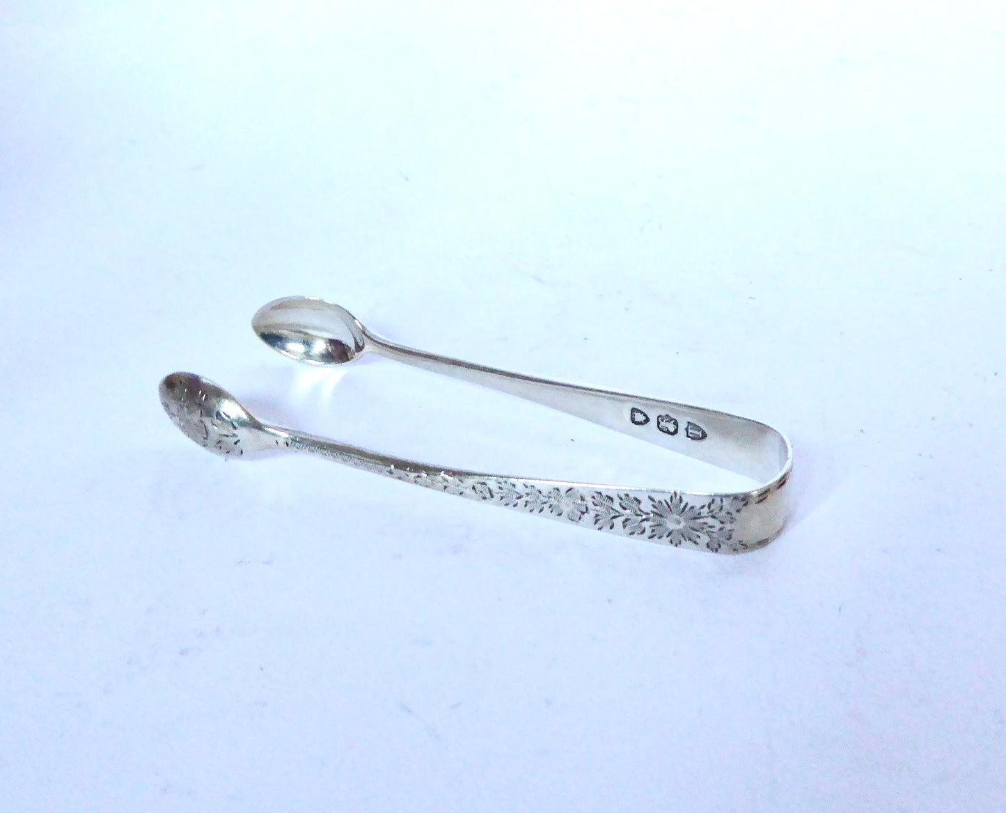 Silver Sugar Tongs 1894