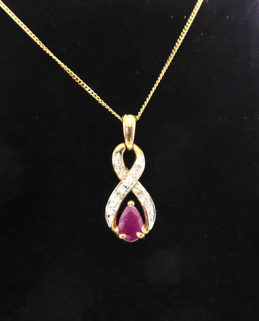 Ruby & Diamond Pendant