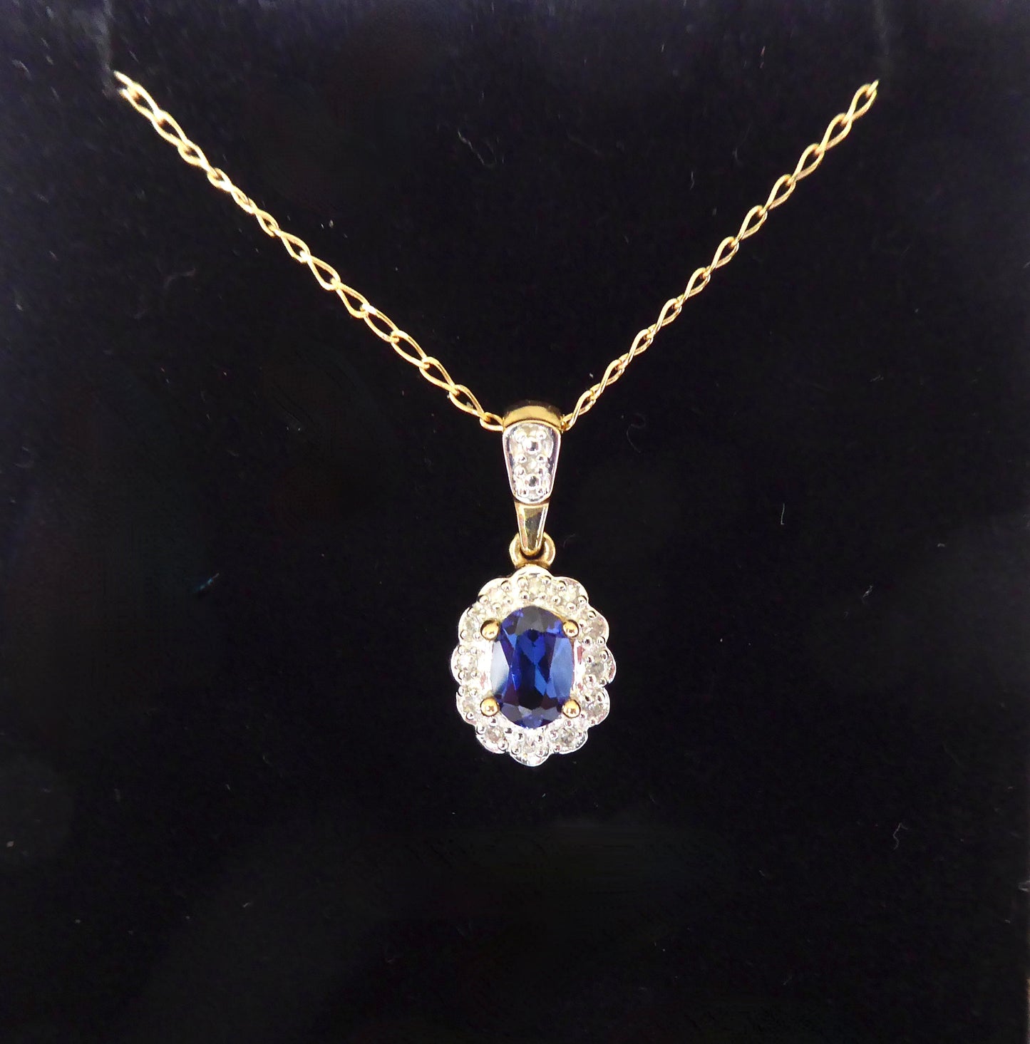 Sapphire & Diamond Pendant