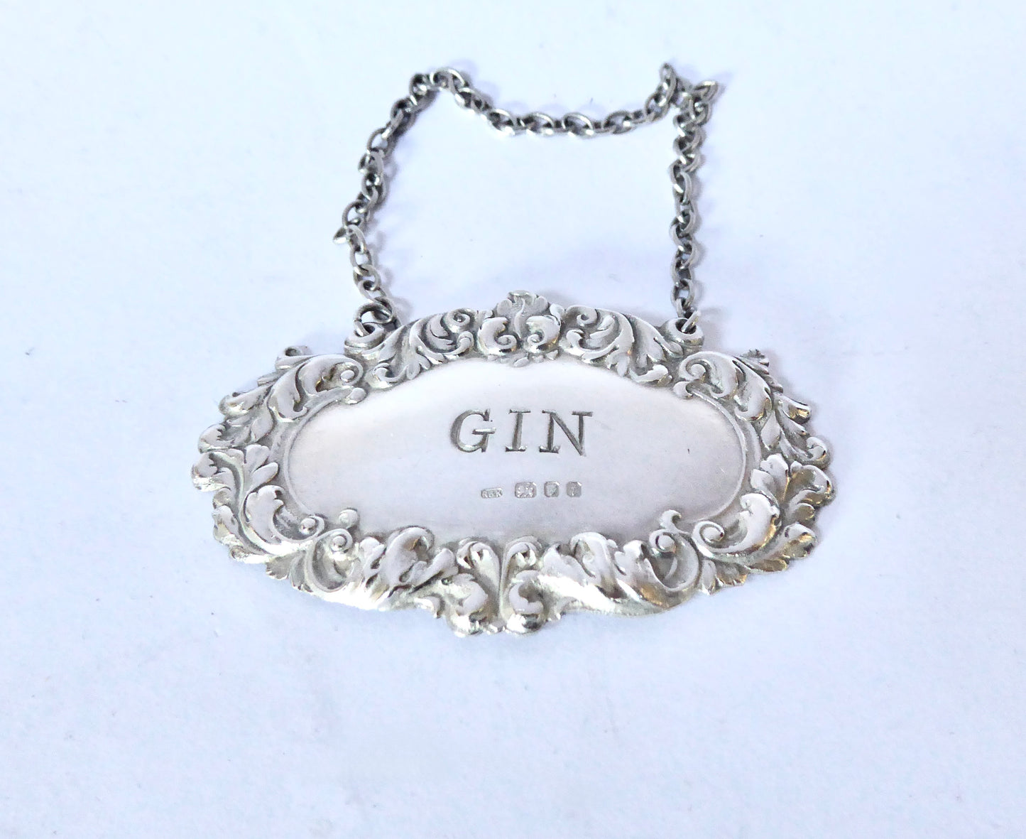 Silver ' GIN ' Label