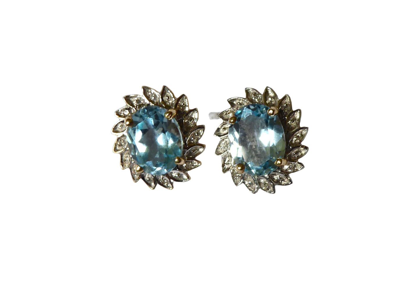 Topaz & Diamond Earrings