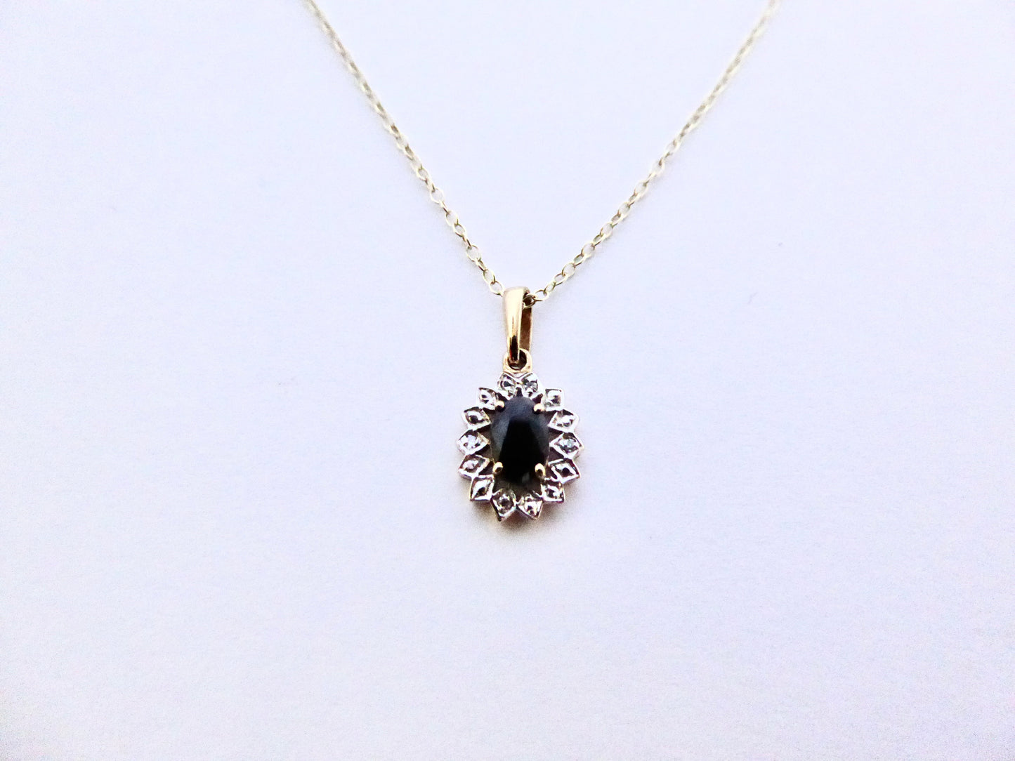 Sapphire and Diamond Pendant
