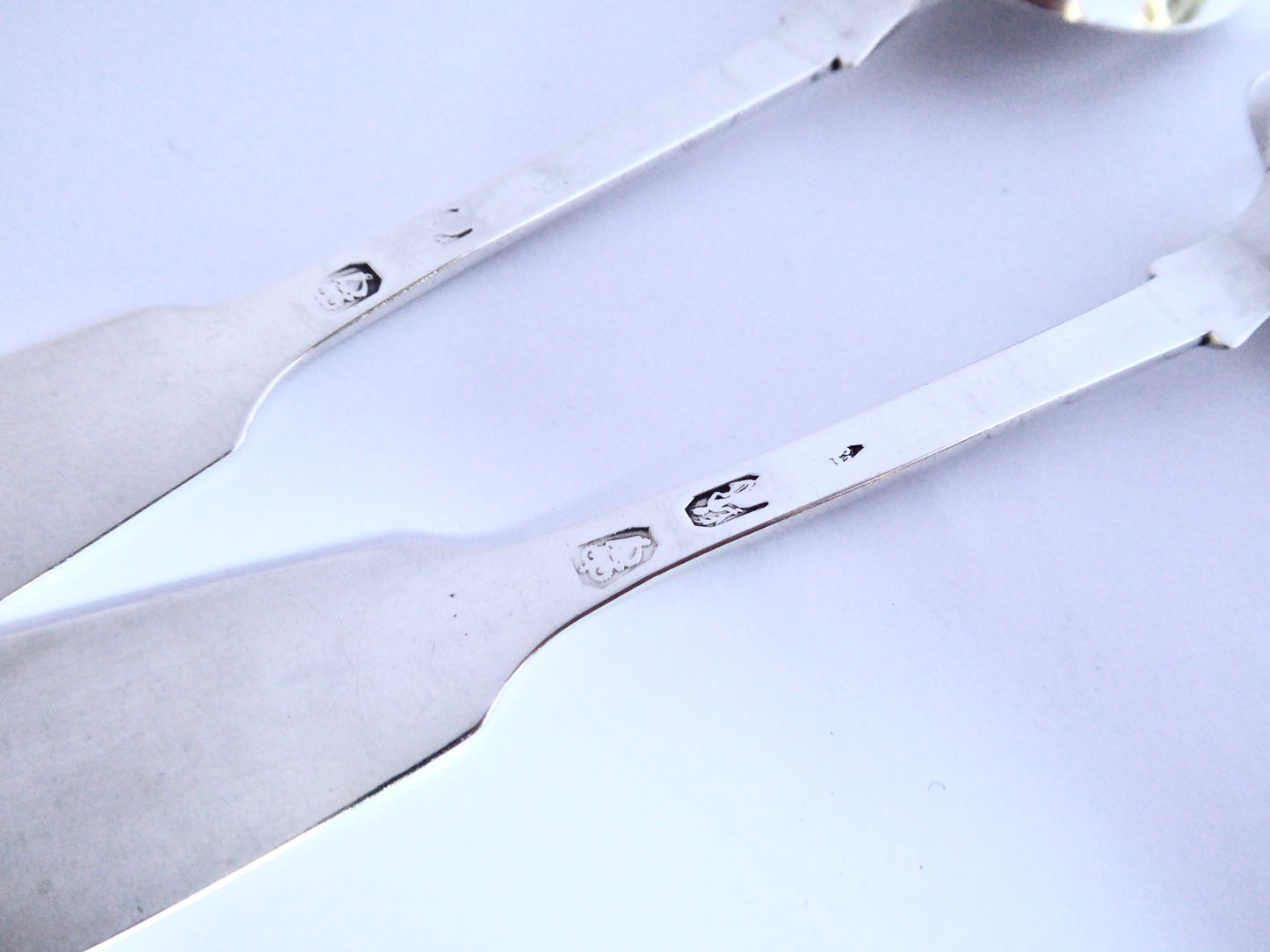 Irish Silver Dessert Spoons 1795