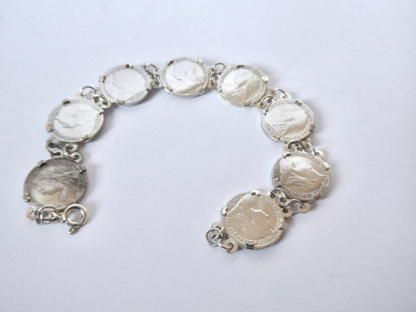 Silver Coin Bracelet