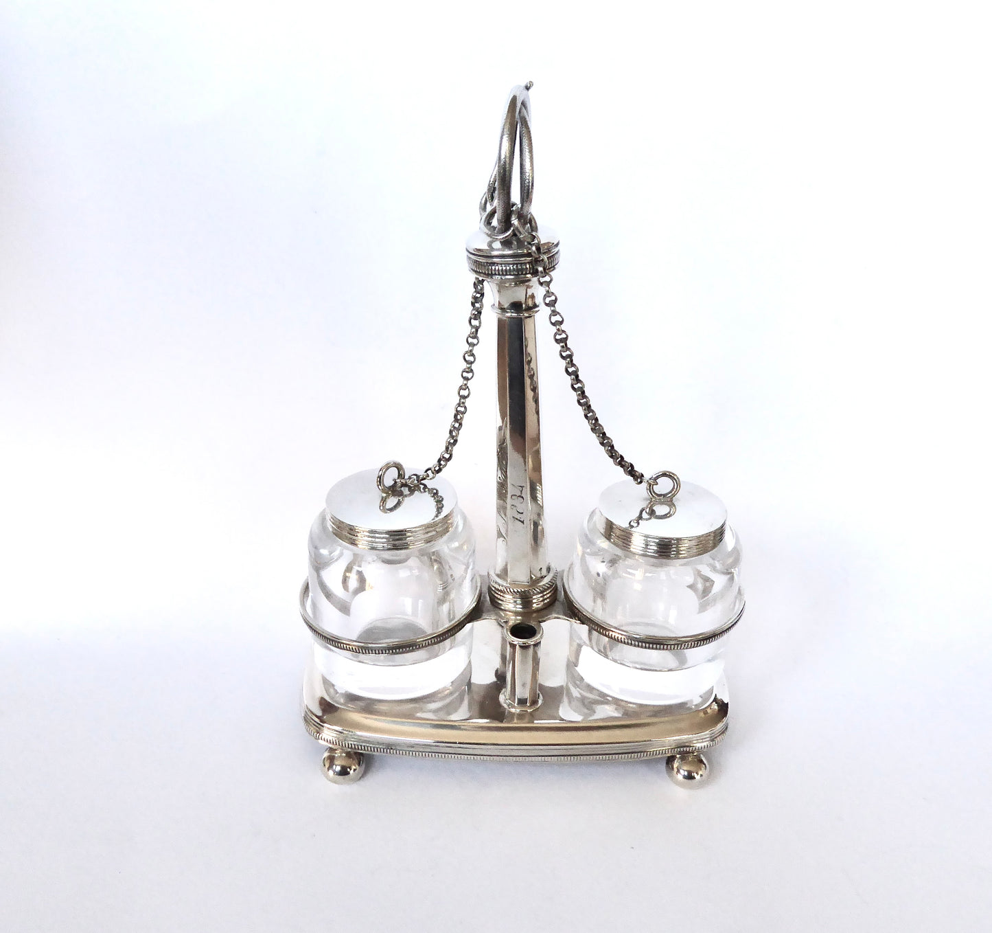 Antique Silver Inkstand C. 1834 - RESERVED