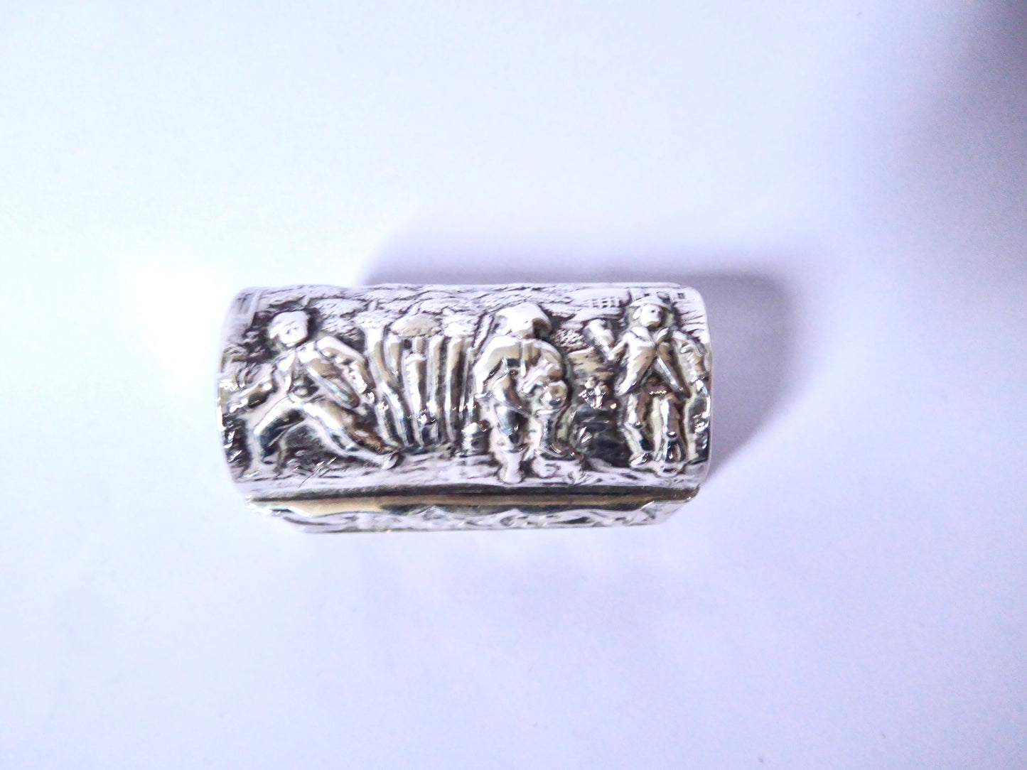 Antique Silver Ring Box 1913