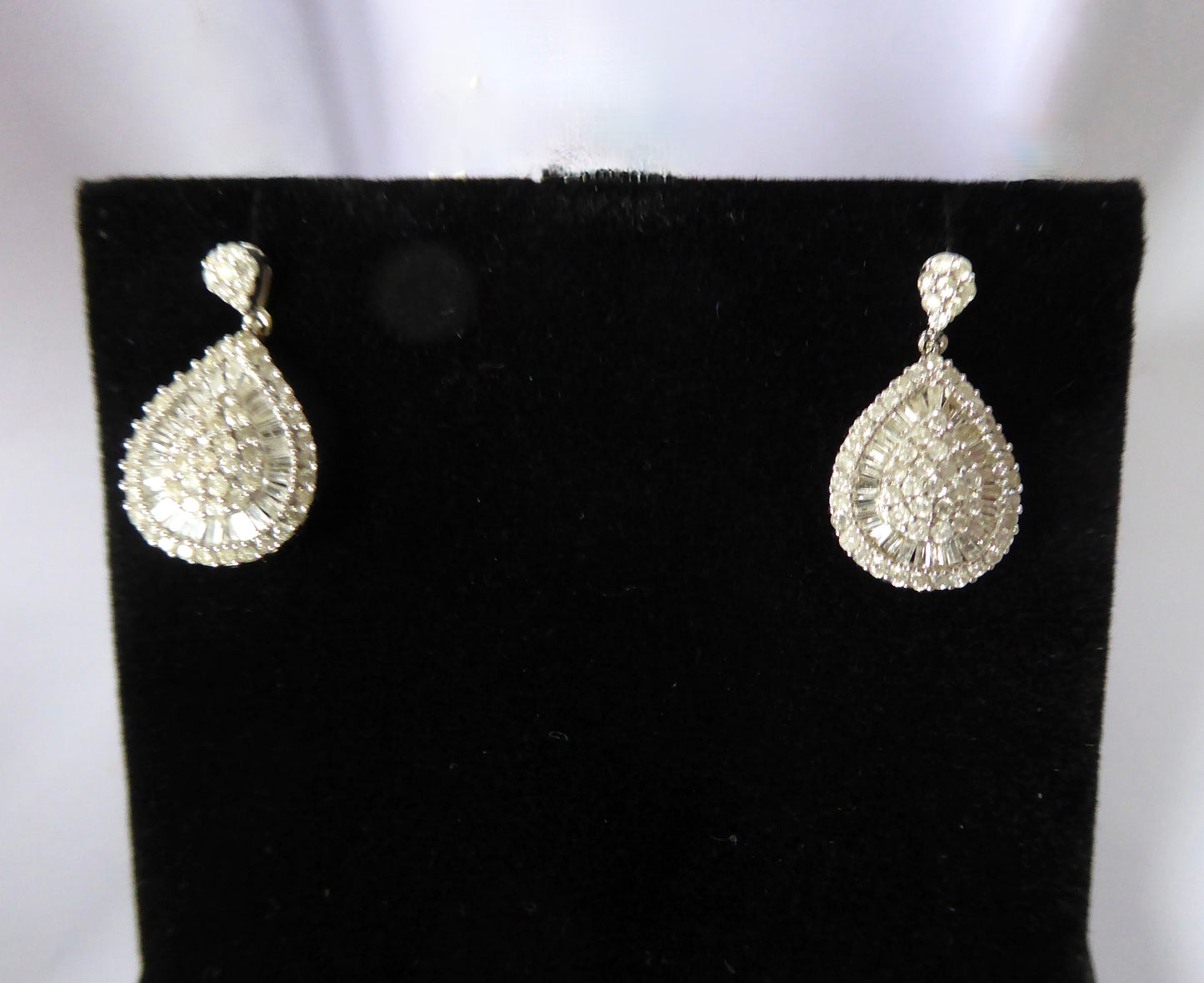 White Gold Diamond Earrings