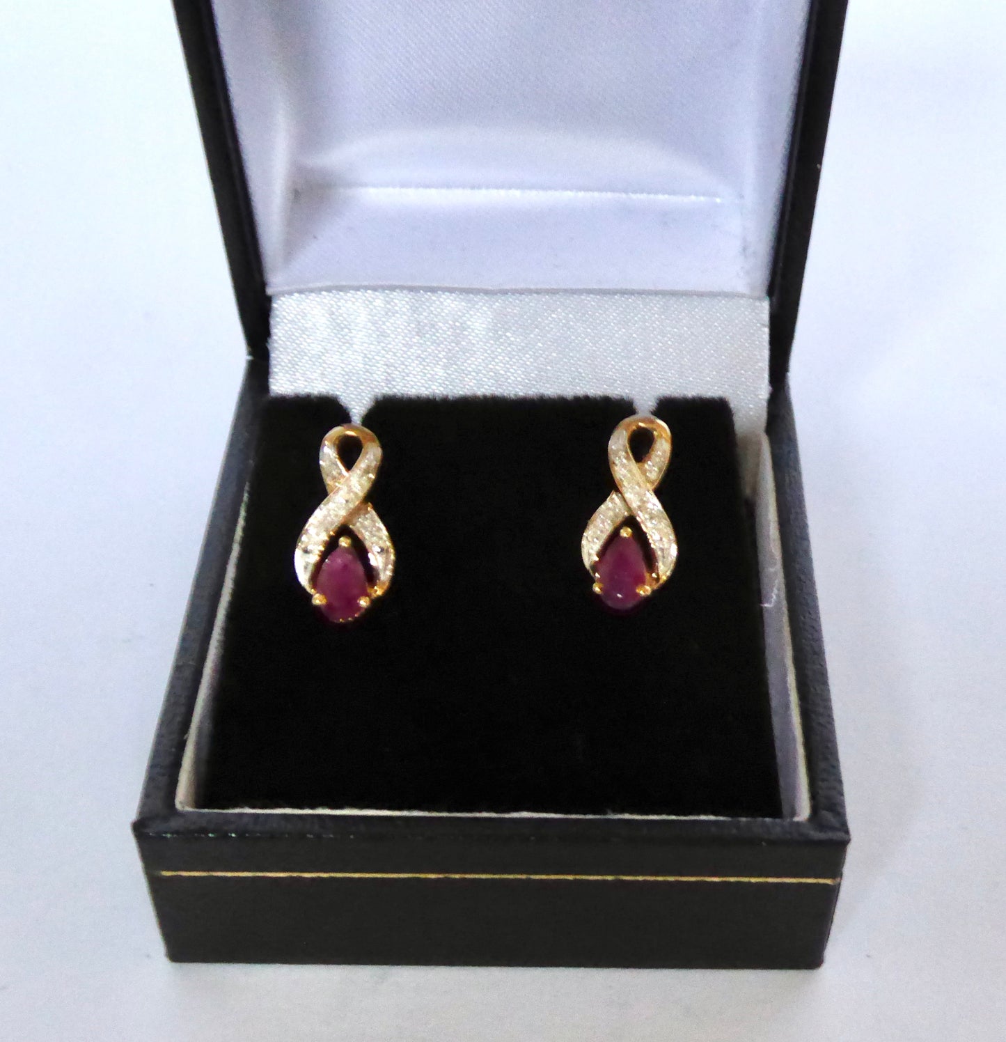 Ruby & Diamond Earrings