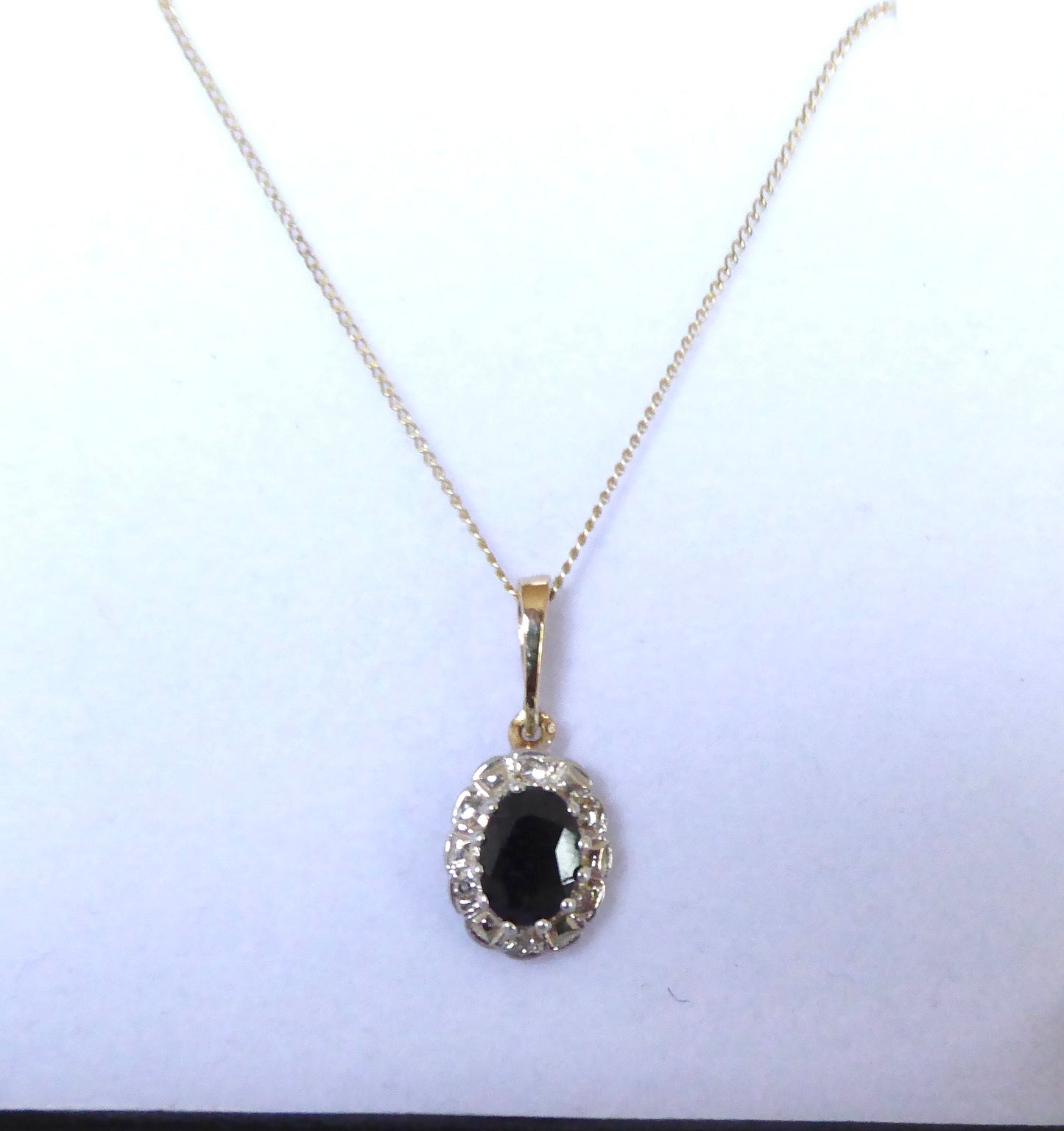 Sapphire And Diamond Pendant