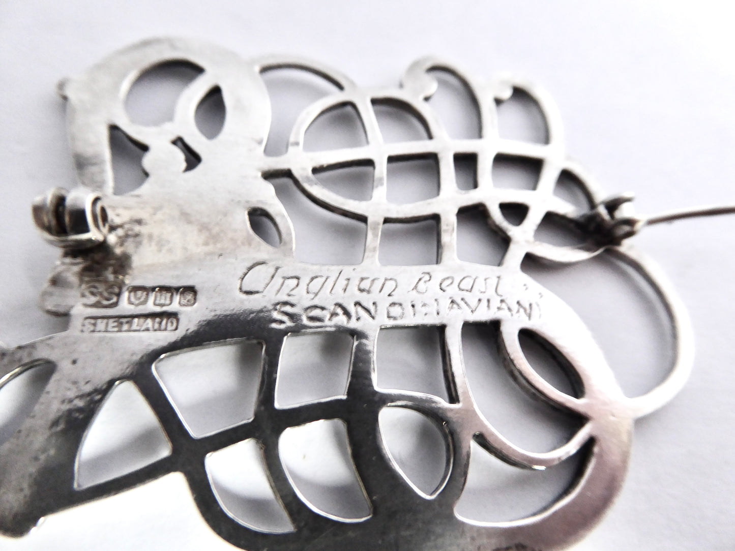 Celtic Silver Brooch - Shetland