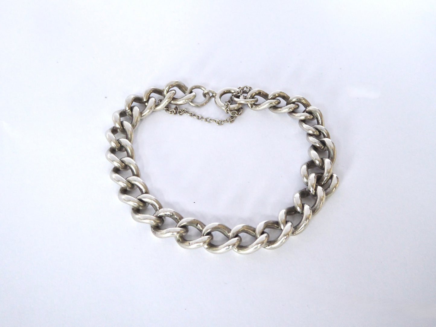 Silver Curb Link Bracelet