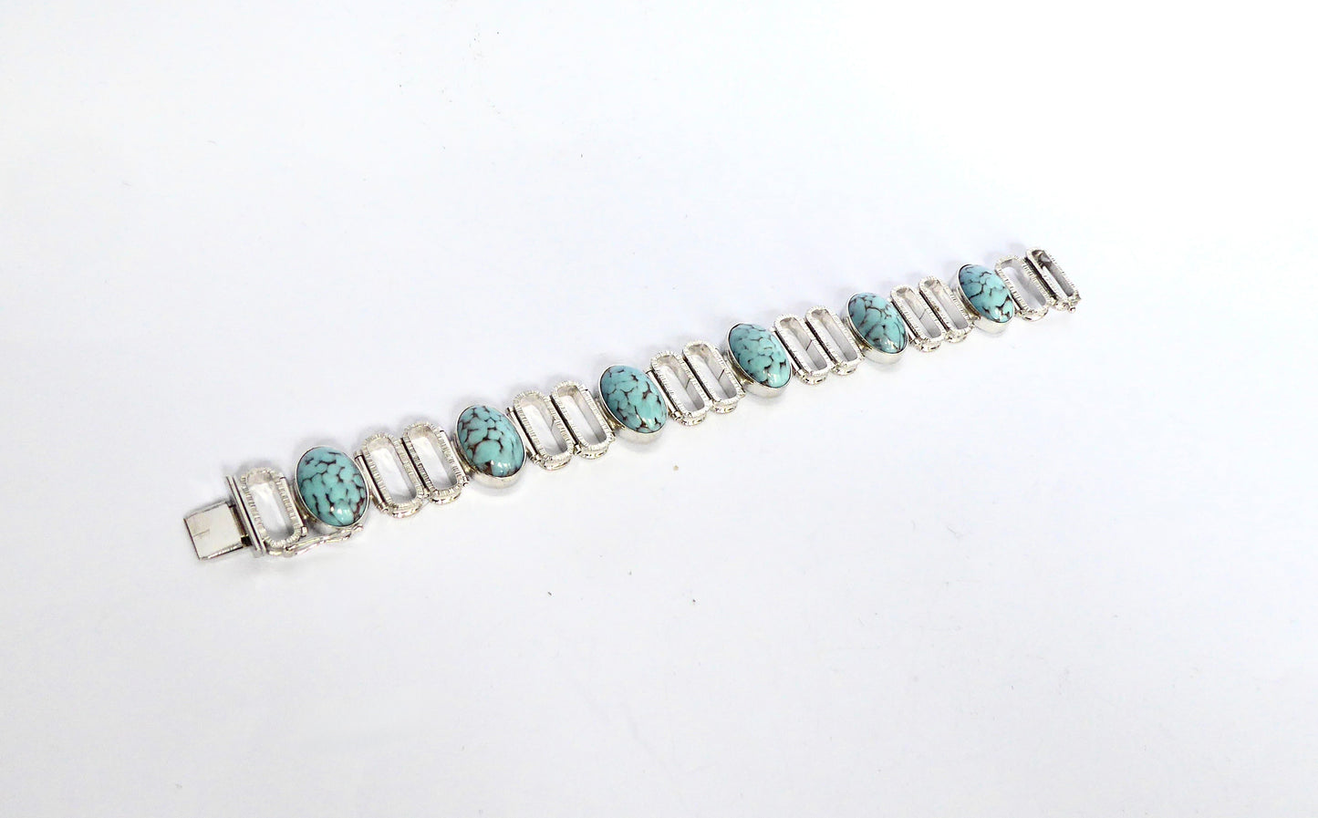 Silver and Turquoise Bracelet