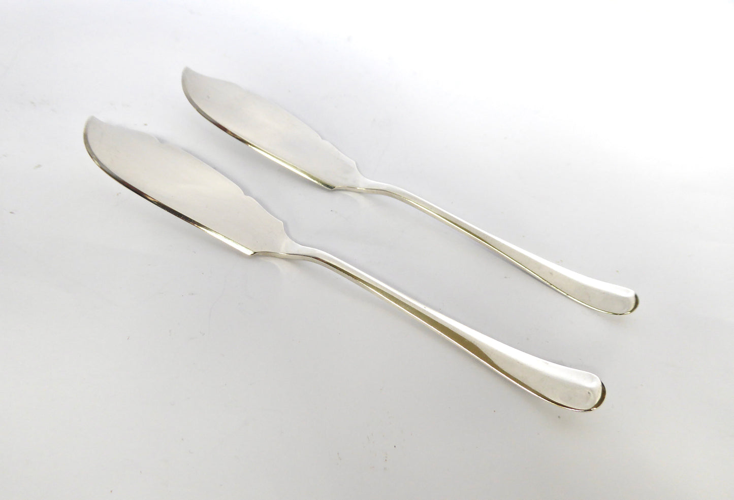 Hanoverian Pattern Silver Butter Knives