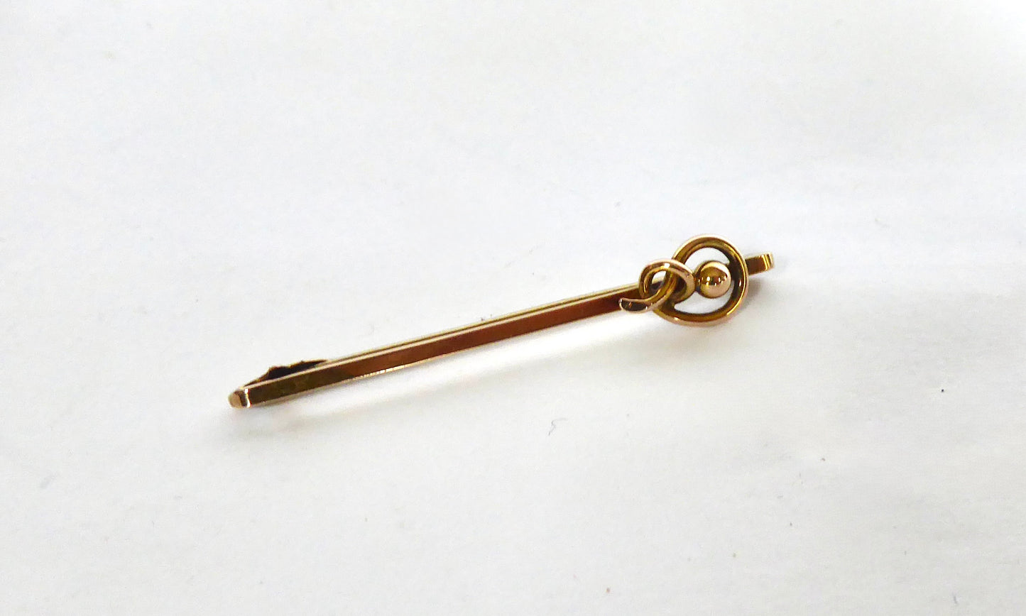 Antique Gold Bar Brooch