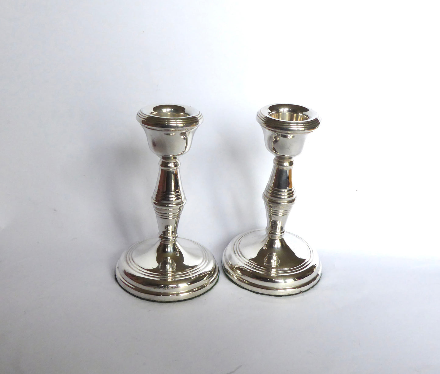 Circular Silver Candlesticks 1970