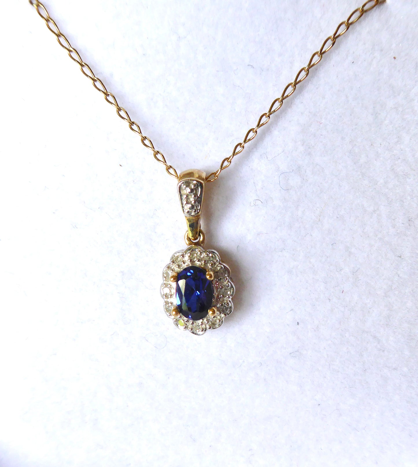 Sapphire and Diamond Pendant