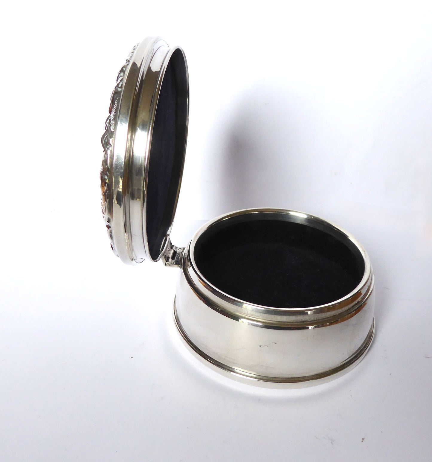 Embossed Silver Jewellery Box