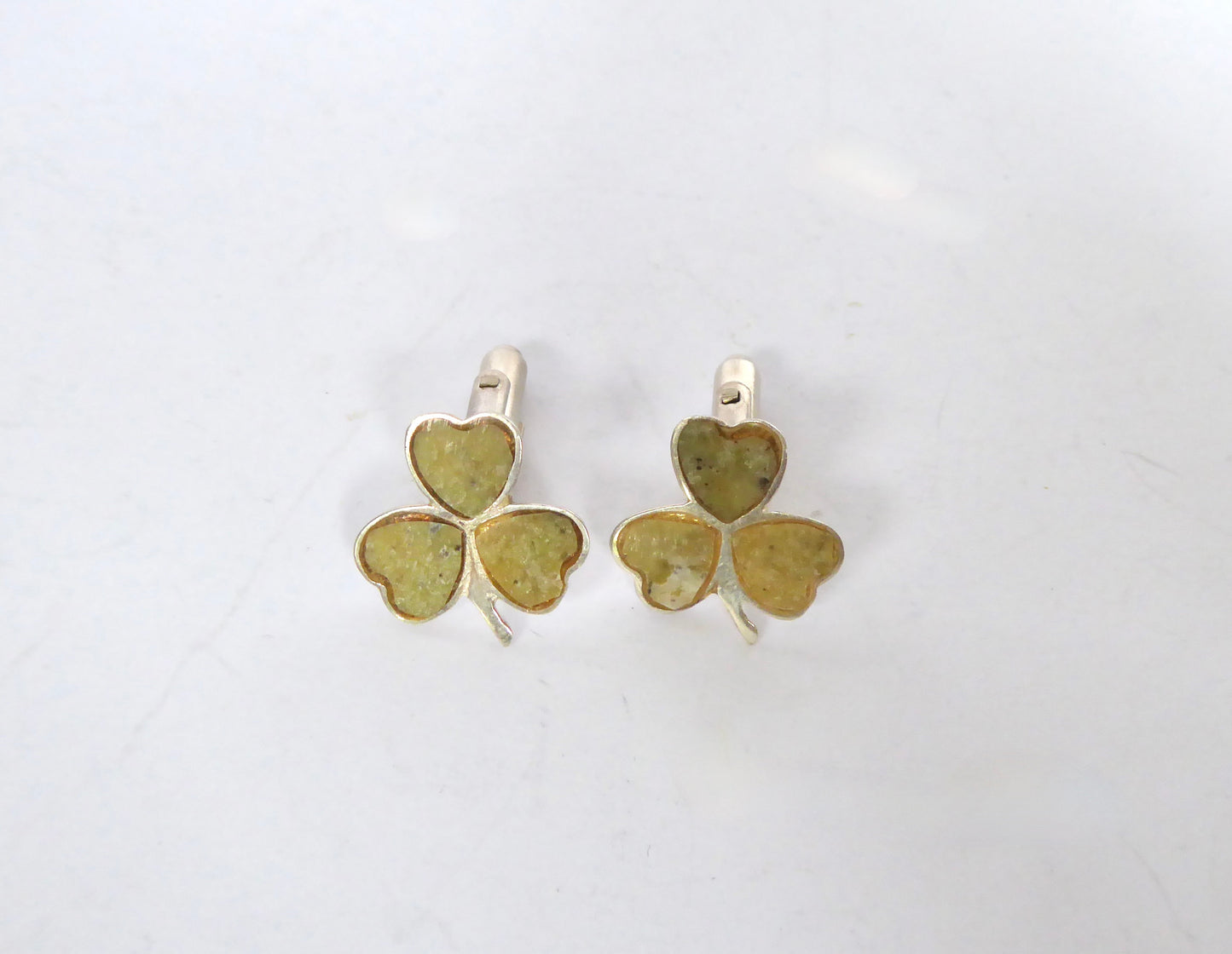 Irish Silver Shamrock Cufflinks