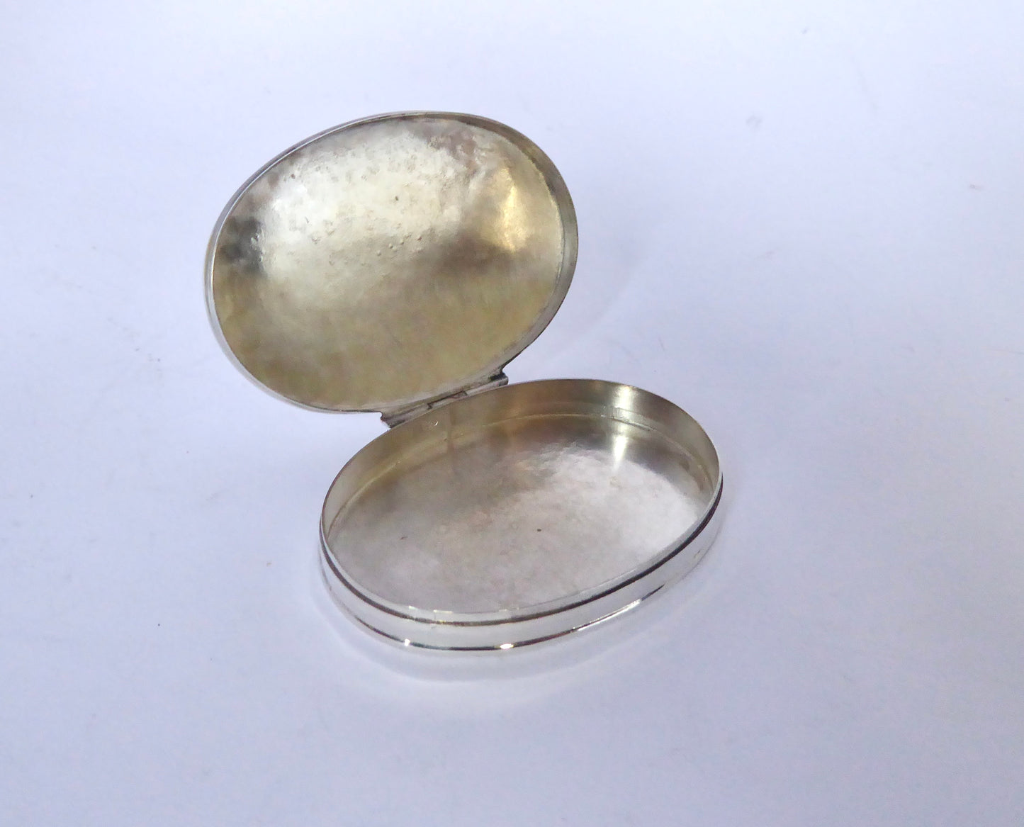 Oval Silver Box