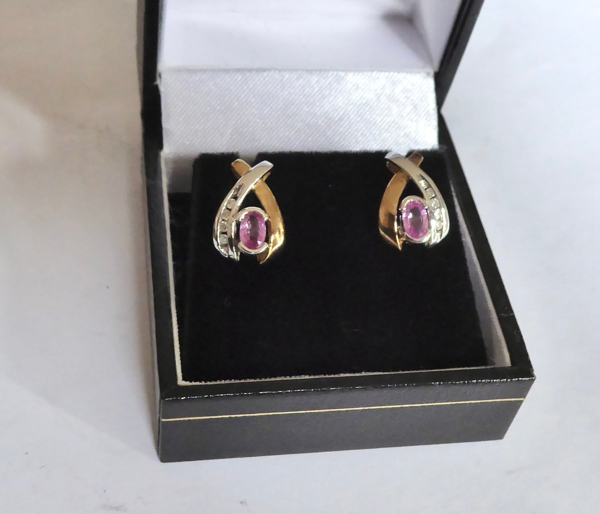Pink Sapphire Earrings