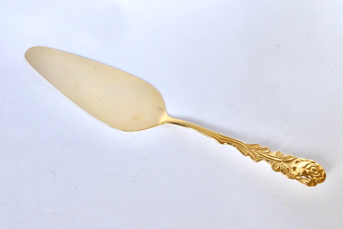 Gold Plated Cake Server