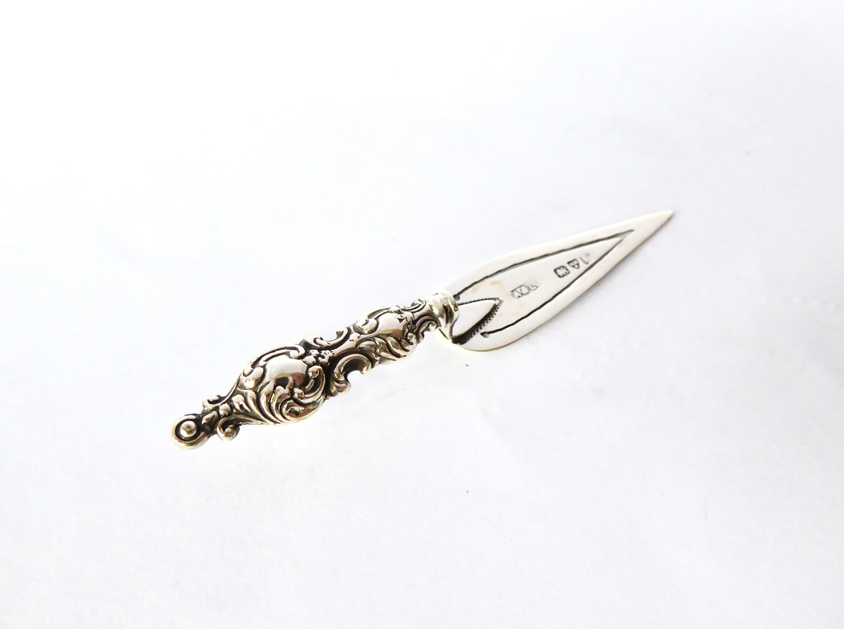 Antique Silver Bookmark 1910