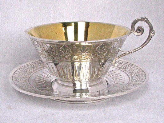 Silver Cup and Saucer