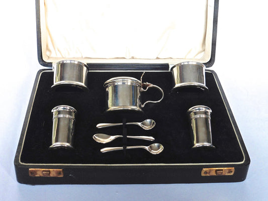 Silver Condiment Set - Five Piece