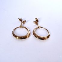 9CT. GOLD HOOP EARRINGS