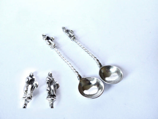 Silver Salt Spoons - Apostle Pattern