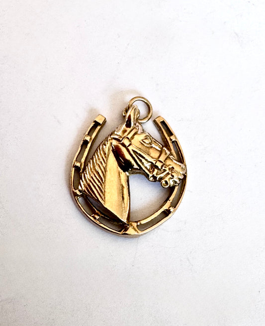 9ct. Gold Horse Pendant