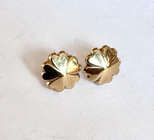 Gold Flower Earrings