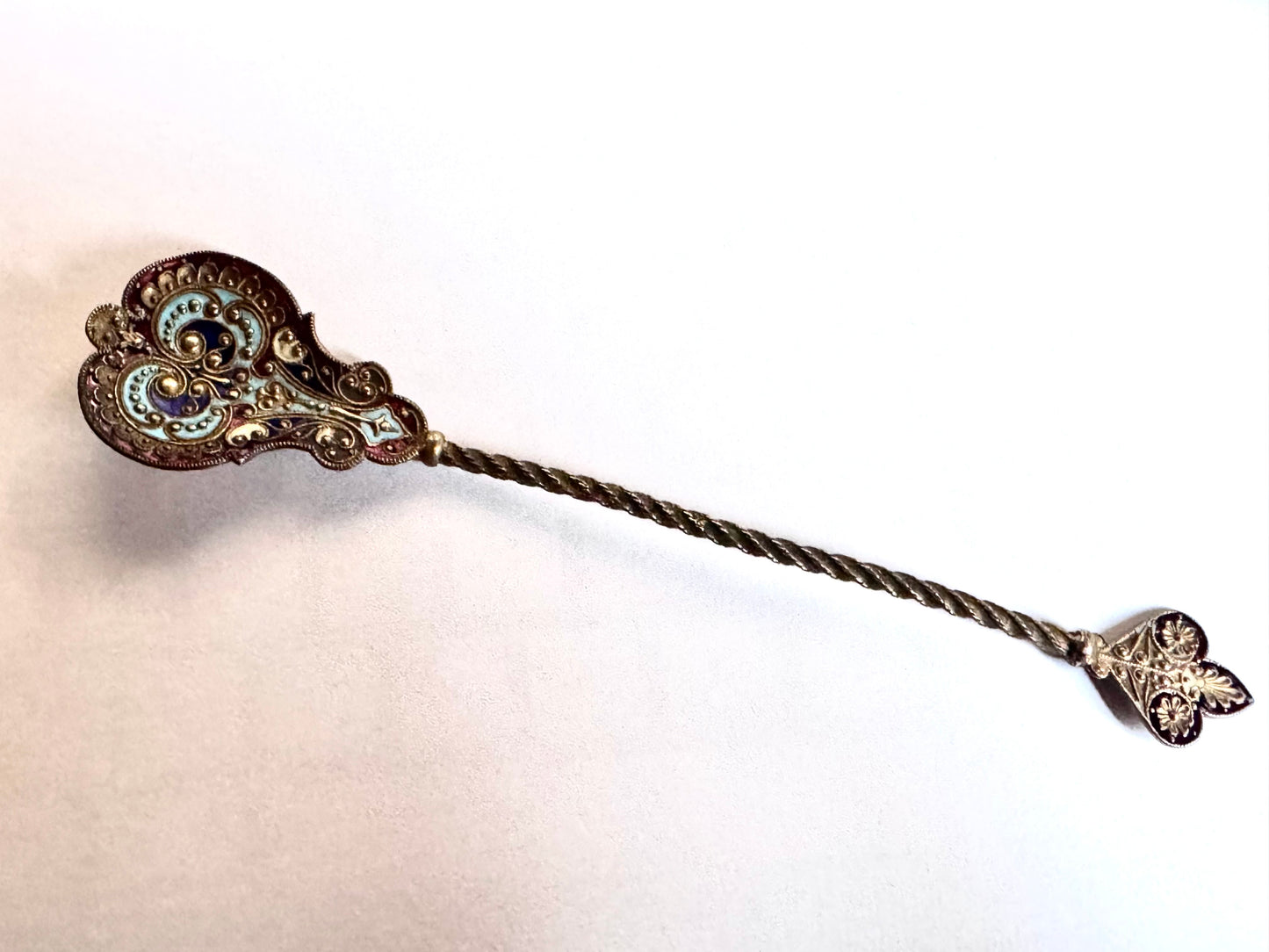 French Champlevé Spoon