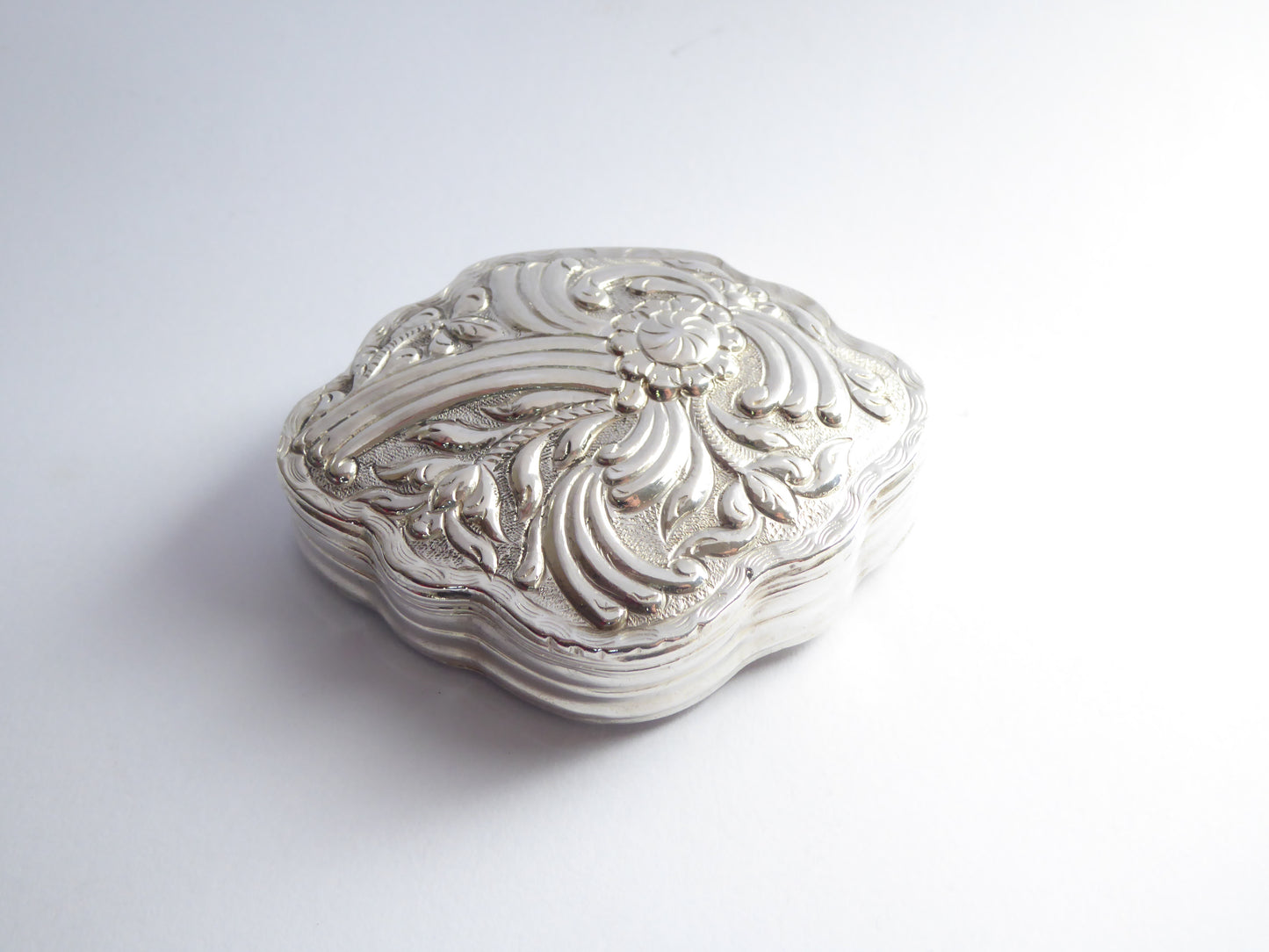 Rococo Design Silver Box